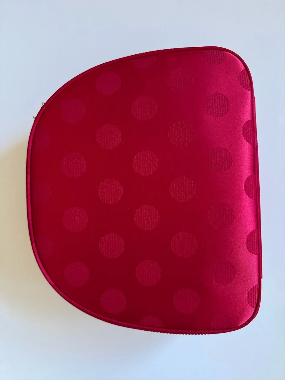 Women's Pink Polka Dot Neoprene Cosmetic Pouch